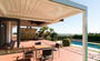 Pergola bioclimatique - lames orientables fermées